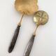 Silver-plated service cutlery with 950 thousandths and gold metal.