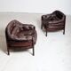 Leather Set by A. Norell for Coja 1970’s Sweden