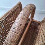 Rattan magazine holder