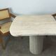 Travertine dining table