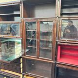 Modular library MD design 1975 mahogany