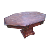 Table octogonale de salon Inde