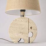 Travertine Lamps by Fratelli Manelli, circa 1970