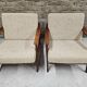 Pair of Scandinavian Danish teak armchairs 1960