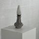 Vintage ceramic and opaline lamp