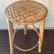 Vintage rattan and wicker plant holder