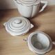 Art Deco teapot, sugar bowl and creamer