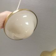 Two very beautiful and original ‘Bubi’ pendant lamps, Denmark, 1960s.