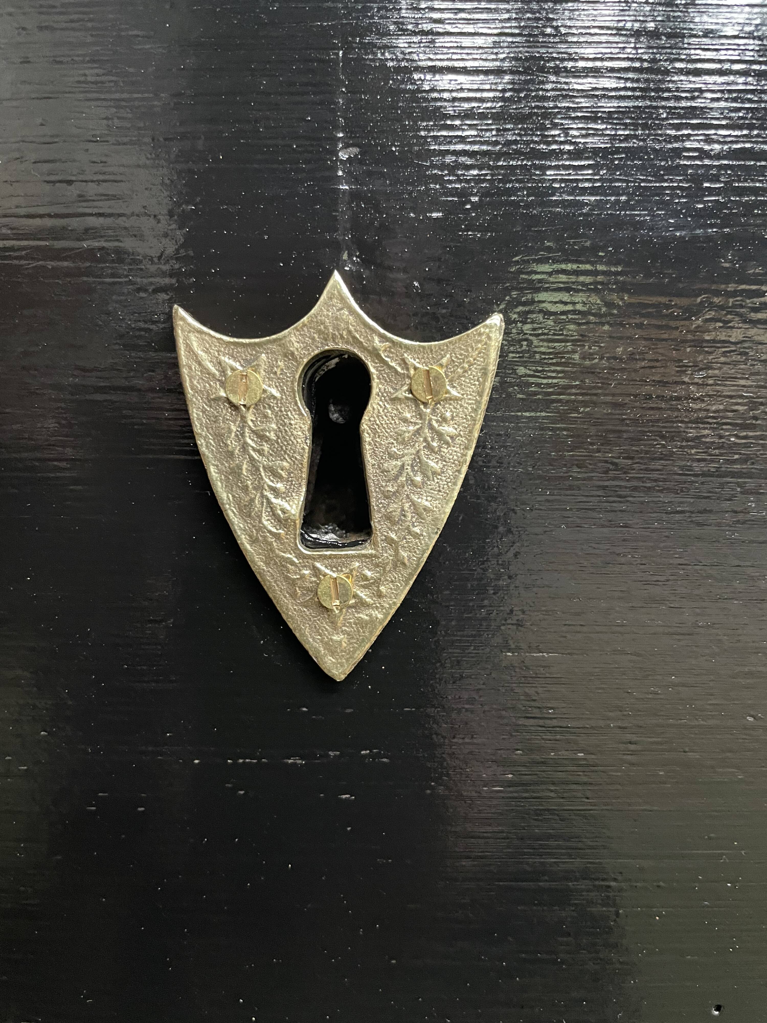 Restored Black Empire period chest of drawers