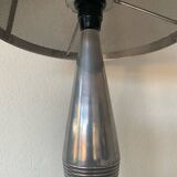 Large table lamp (108cm) designed by Kovacs and Sonneman for Escapade Paris vintage from the 80s in metal and chrome.