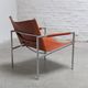 Cognac leather 'SZ02' lounge chair by Martin Visser for 't Spectrum, 1960