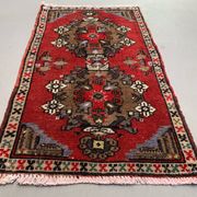 Small Vintage Turkish Rug 90x51 cm, Short Runner, Tribal, Shabby Chic