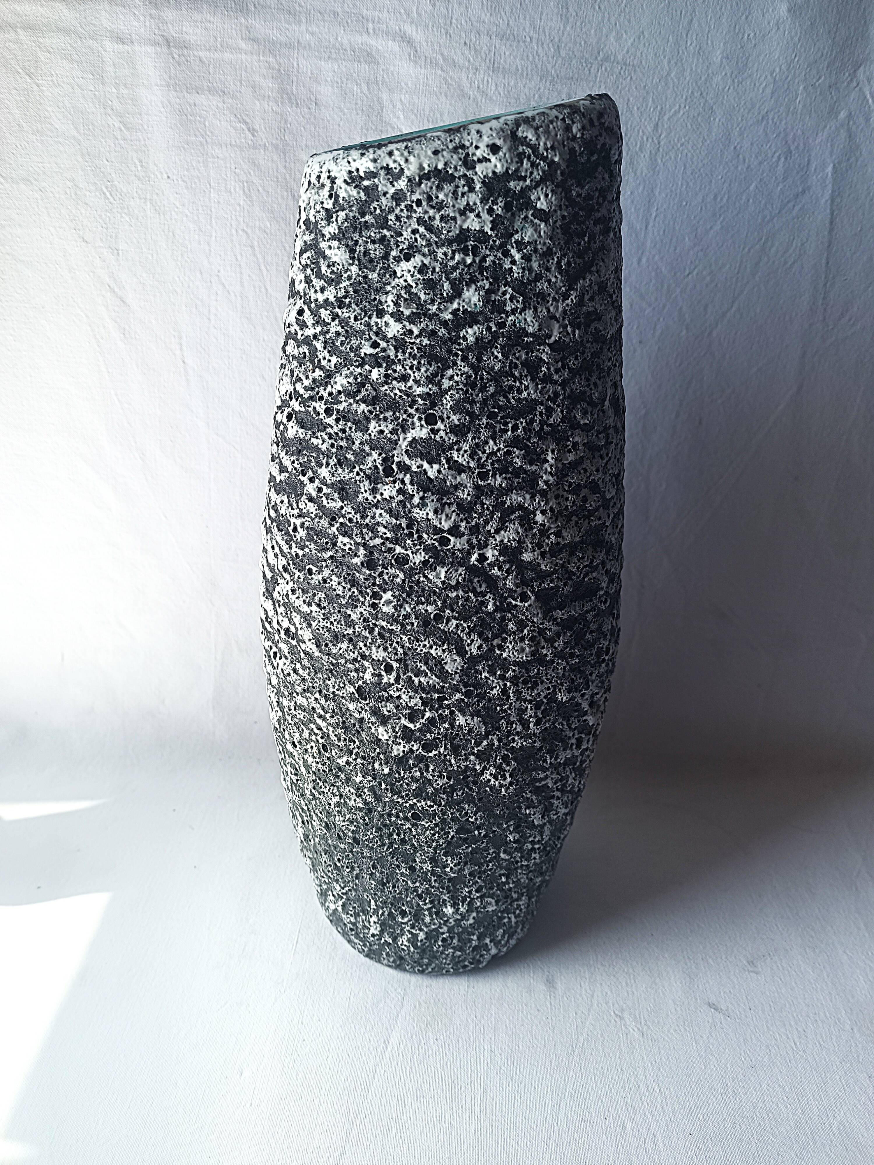 Vintage glazed ceramic vase interior decoration flower collection decor