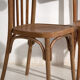 Pair of Thonet-style chairs in bentwood with low backrest – Central Europe, circa 1920