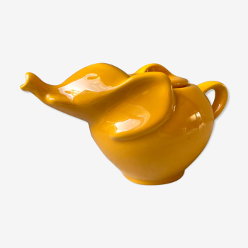Ceramic teapot elephant original vintage design 70s