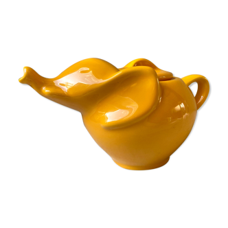 Ceramic teapot elephant original vintage design 70s