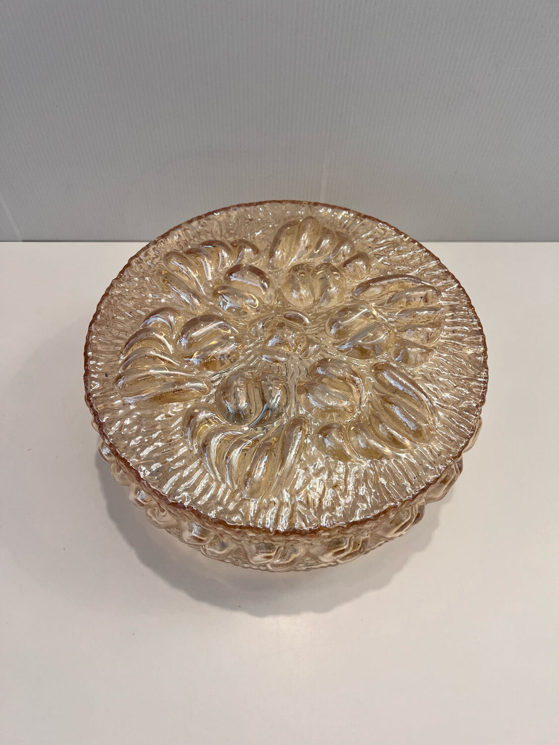 Helena Tynell amber ceiling lamp for Limburg