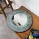 Art mirror Italy in ceramic from the 90s.