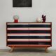 U-453 pink chest of drawers, old edition by Jiri Jiroutek for Interier Praha 1960