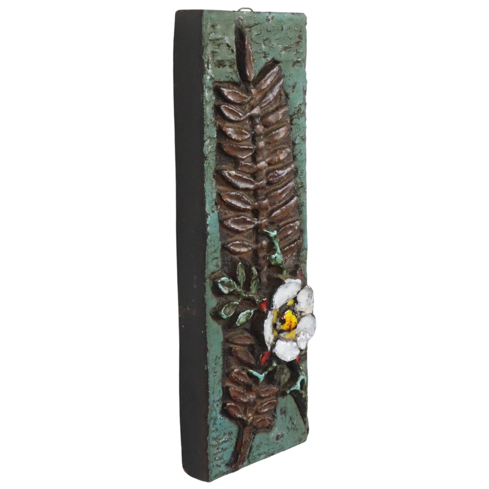 Ceramic Wall Sculpture Plaque Ruscha West Germany
