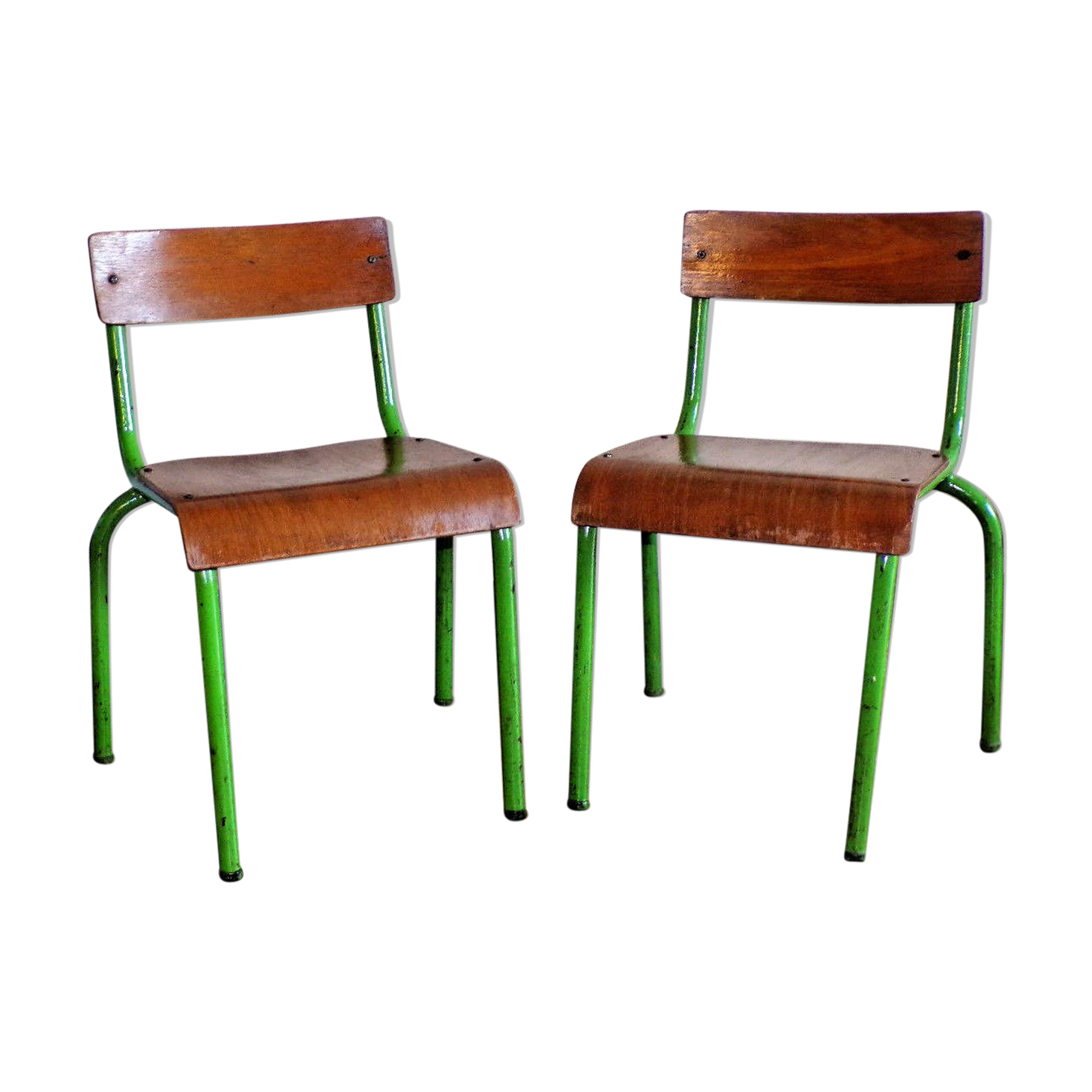 Pair small school chairs