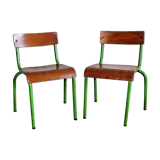 Pair small school chairs