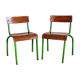 Paire petites chaises école