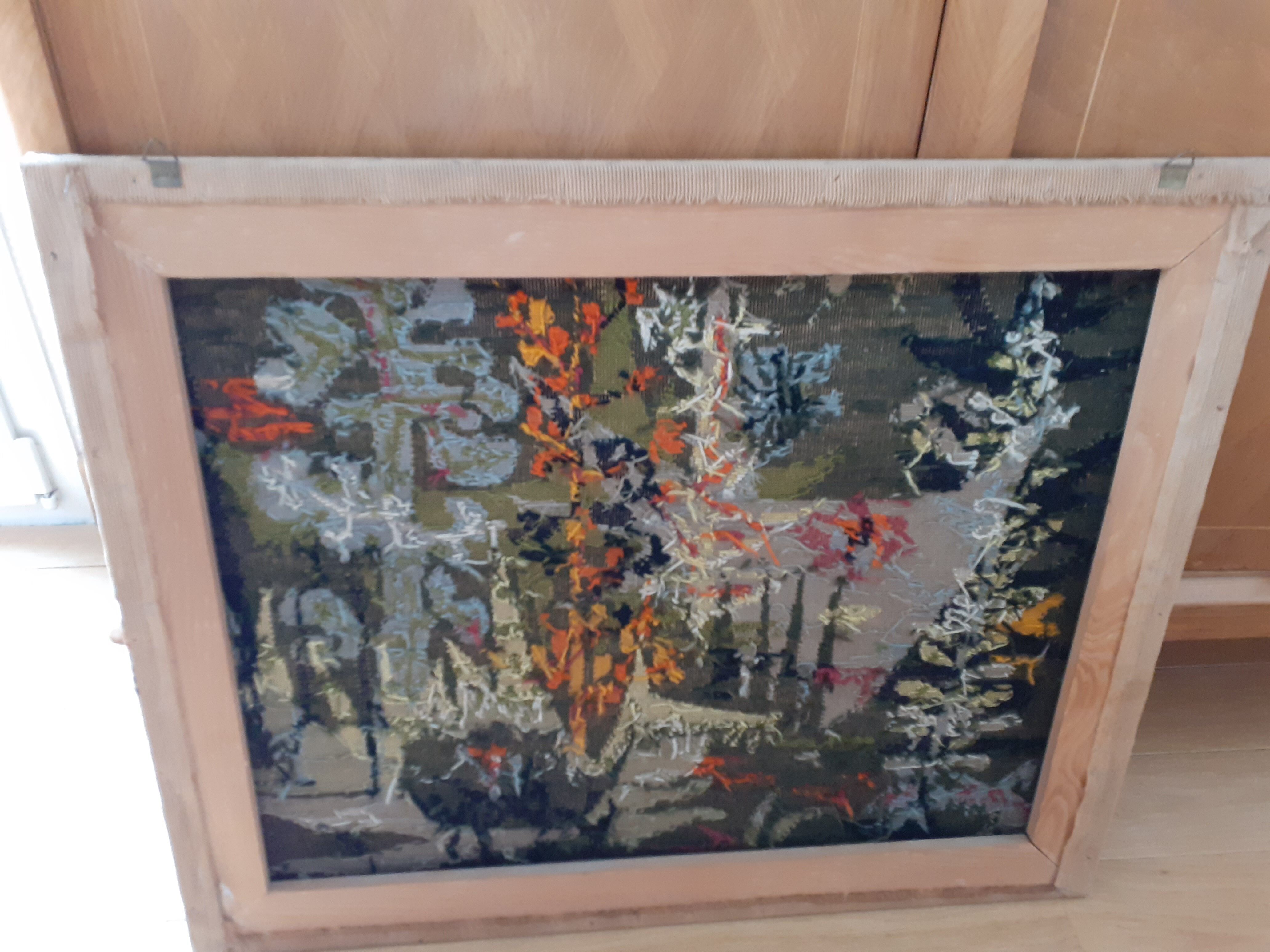 Tapestry canvas Magic Garden style Lurçat