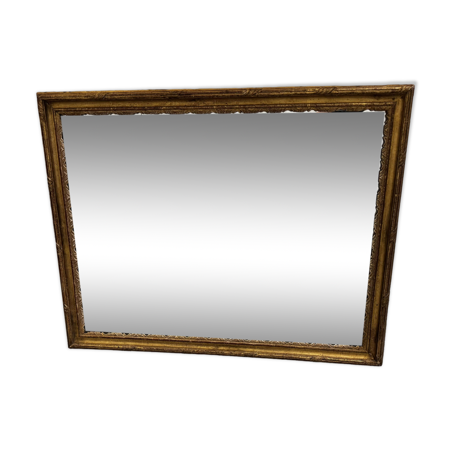 Superb antique mirror with a gilded frame – Maison Lebrun Paris (since 1847)