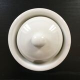 White condiment pot