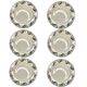 Set of 6 flat plates Sarguemines & Digoin – Holly model