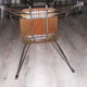 Table et 4 chaises en formica avec pieds eiffels vintage Sif