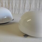 20 cm opaline globe ceiling or wall light - mid-20th century