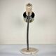 Vintage beige and chrome articulated lamp – 70s