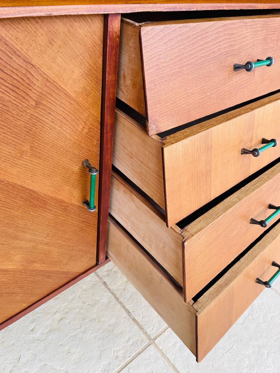 Vintage enfilade in ash and mahogany circa 1950s