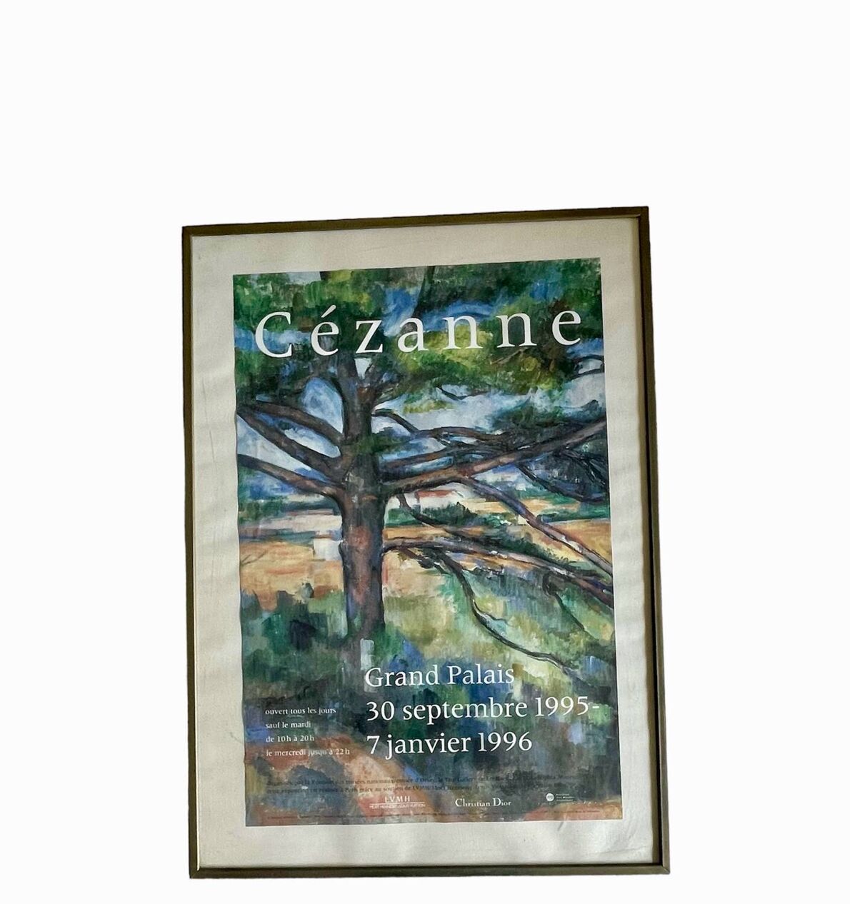 Vintage 1996 Paul Cézanne Philadephia Museum of Art Exhibition Poster Vintage 1996 Paul Cézanne Philadephia Museum of Art Exhibition Poster