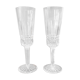 Baccarat crystal champagne flute duo