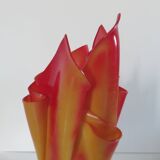 Draped chaplain lamp, Les Exclarares, in polycarbonate, 1980