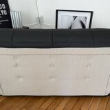 Ensemble de Togo LIGNE ROSET cuir noir