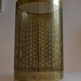 Postmodernist perforated brass wastepaper basket 1980 Memphis