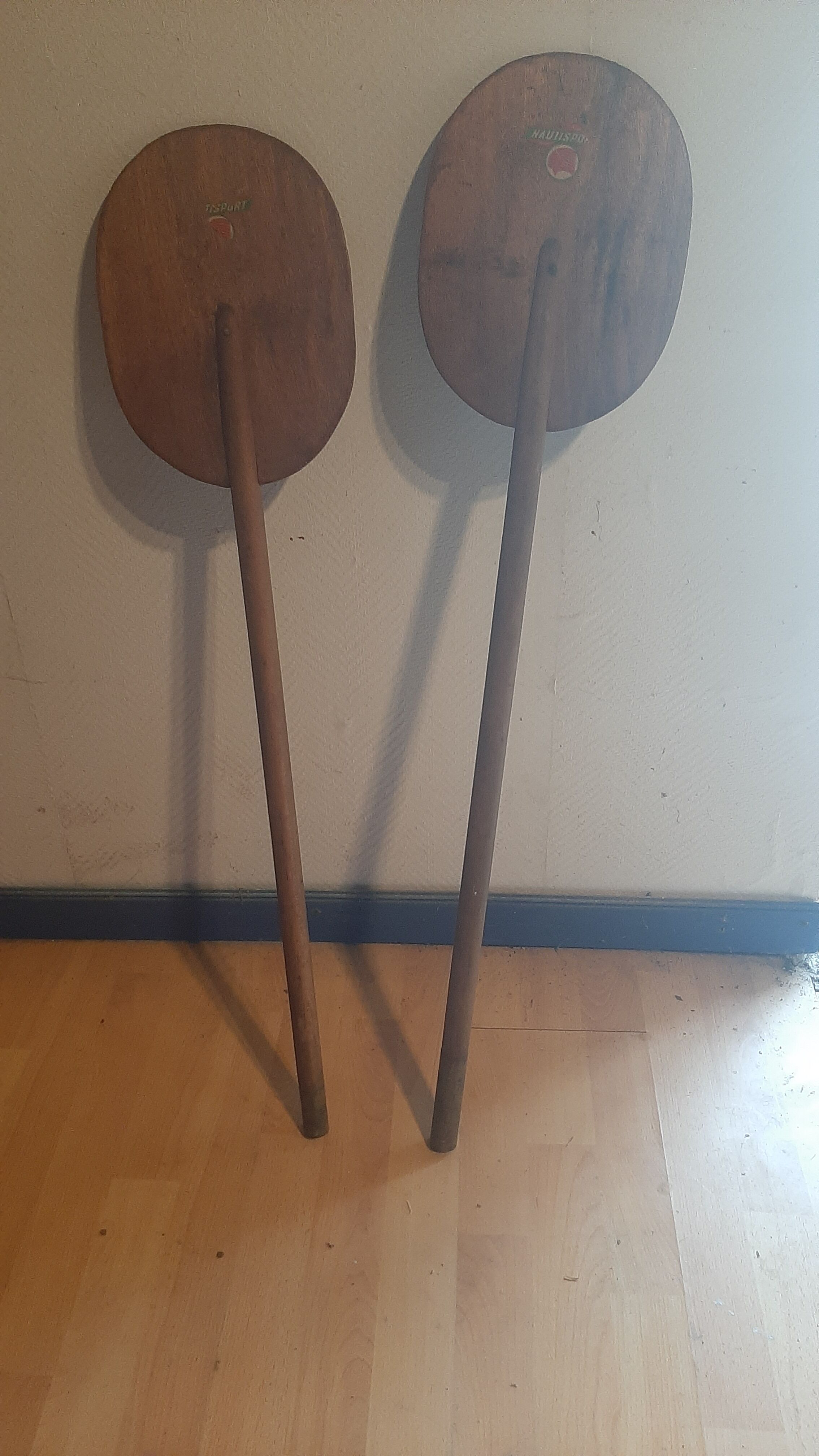 Vintage paddles or oars "Nautisport"
