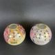 Two vintage Pic-fleur porcelain vases from Limoges, signed.
