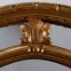 20th century neo-classical style tilted oval mirror by Deknudt, Belgium