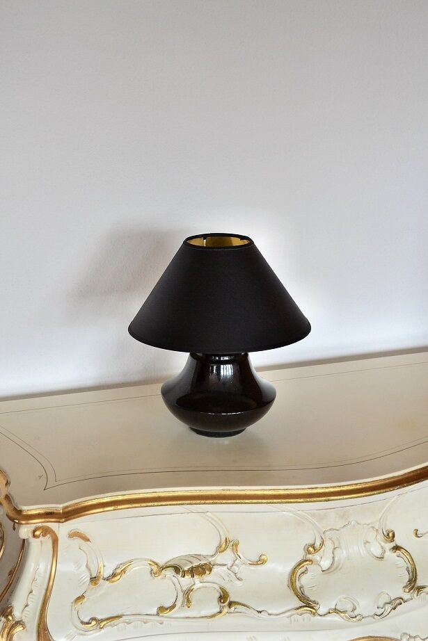 Lamp Black Marble 1960 s