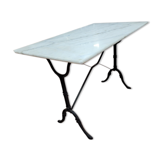 Bistro table with marble top