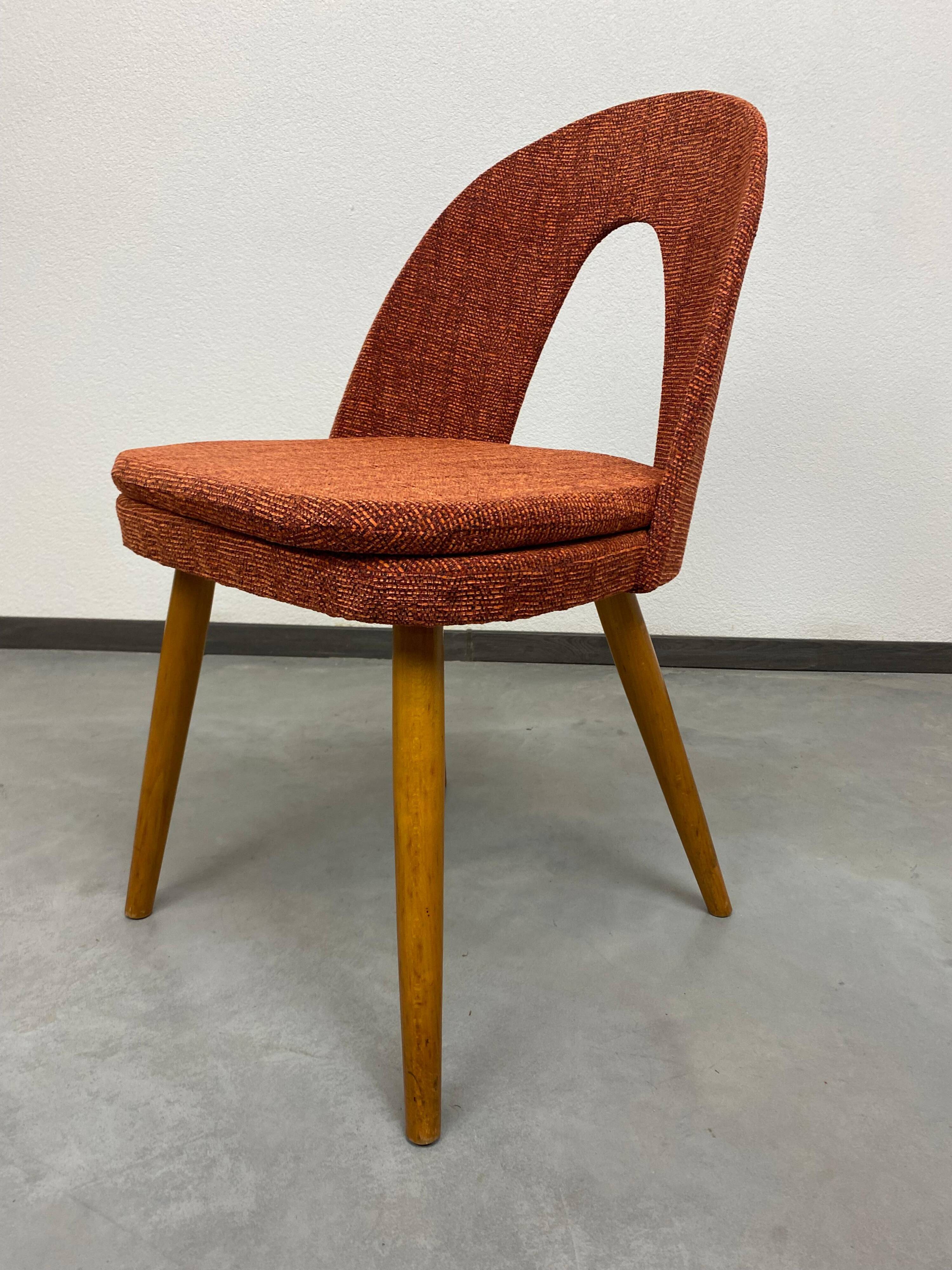 Set of 4 mid-century design dining chairs by Antonín Šuman for Mier Topoľčany.