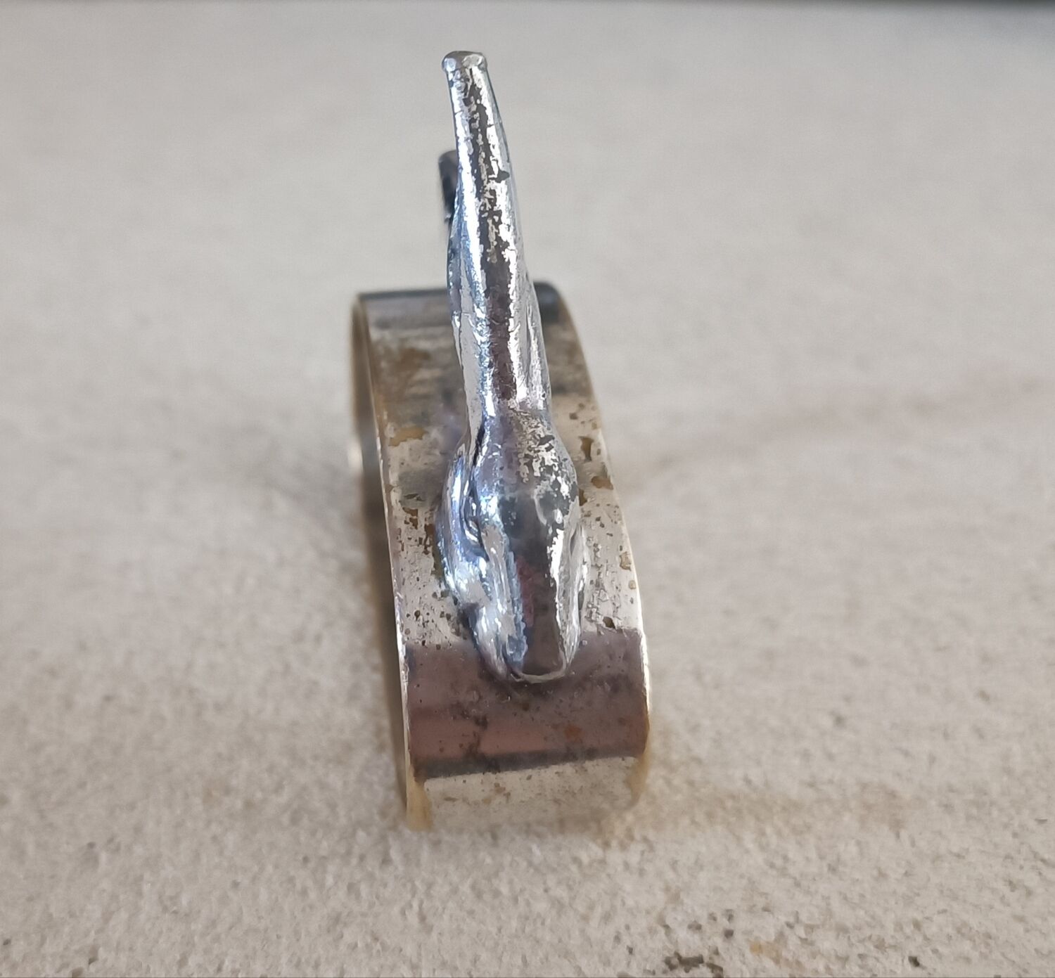 Silver metal napkin ring