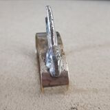Silver metal napkin ring