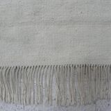 Hand-knotted Traditional Artisan Rug in Beige Ecru without Pattern