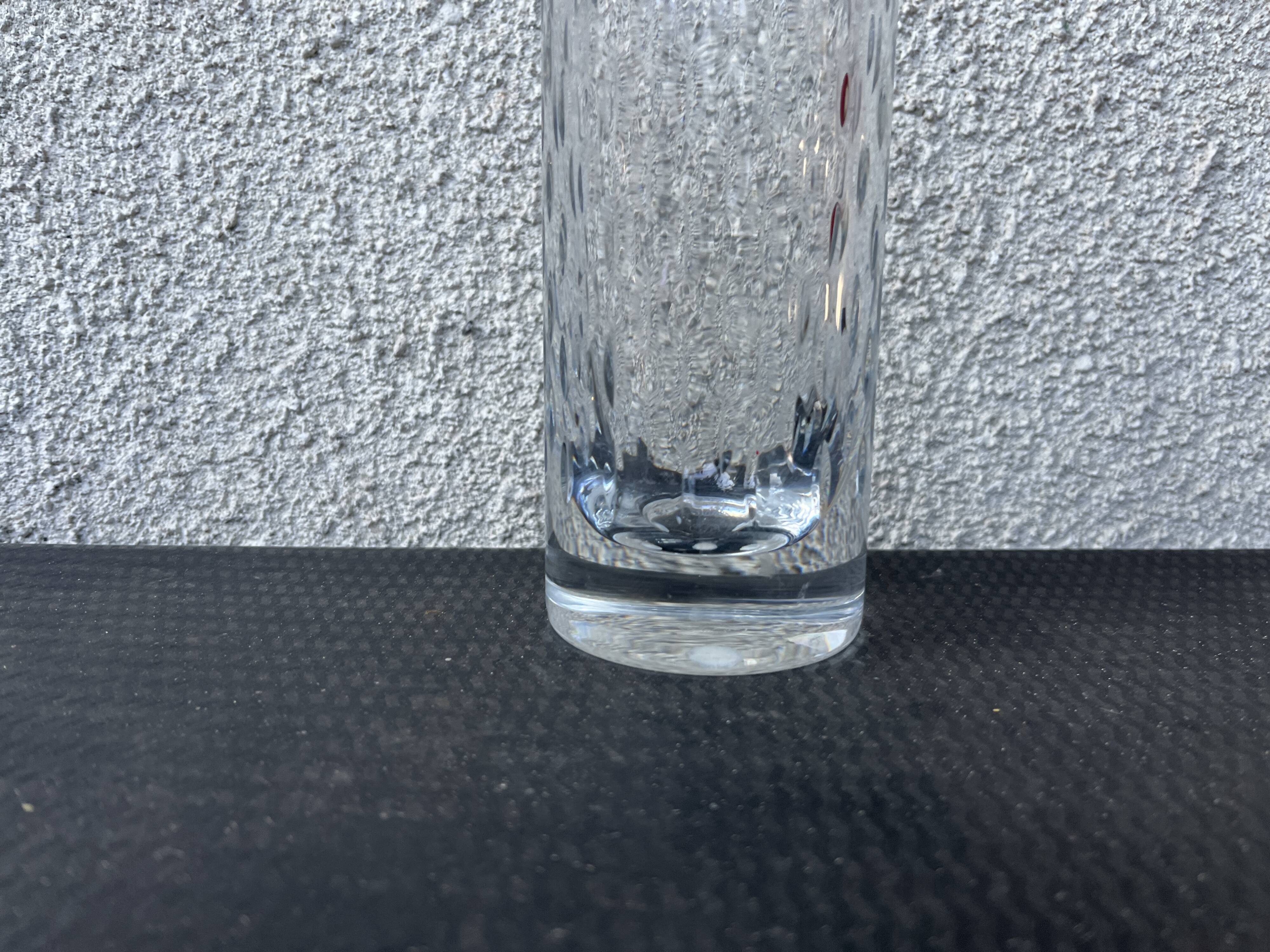 Clear cut crystal vase from Baccarat